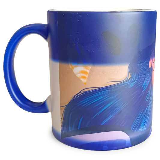 36 Pack Blue 11oz Ceramic Full Color Changing Mug